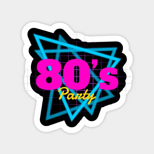 80s Party Sticker by GVTShirt